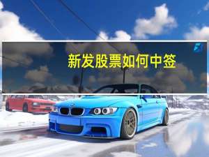 新发股票如何中签