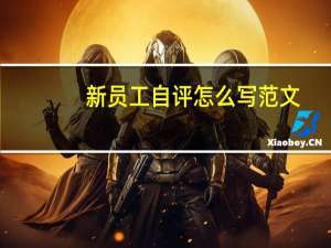 新员工自评怎么写范文（新员工自评怎么写）