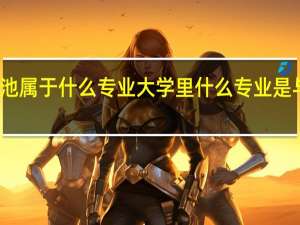 新型电池属于什么专业大学里什么专业是与新能源有关