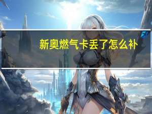 新奥燃气卡丢了怎么补