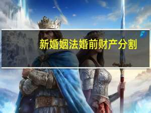 新婚姻法婚前财产分割