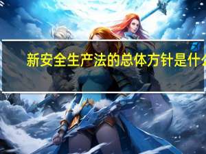 新安全生产法的总体方针是什么