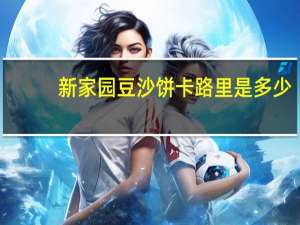 新家园 豆沙饼卡路里是多少