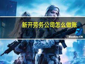 新开劳务公司怎么做账
