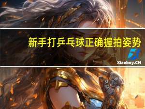 新手打乒乓球正确握拍姿势