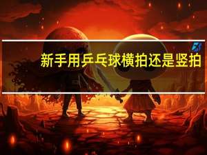 新手用乒乓球横拍还是竖拍