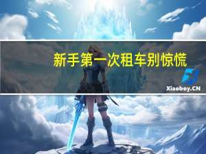 新手第一次租车别惊慌，选对平台是重中之重