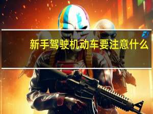 新手驾驶机动车要注意什么