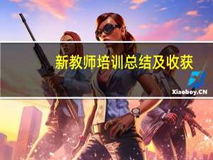 新教师培训总结及收获