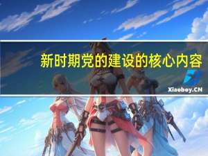 新时期党的建设的核心内容（新时期党的建设的主要内容）