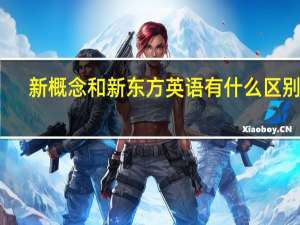 新概念和新东方英语有什么区别啊