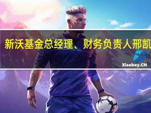 新沃基金总经理、财务负责人邢凯离职