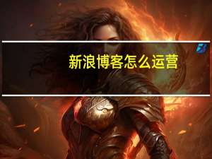 新浪博客怎么运营