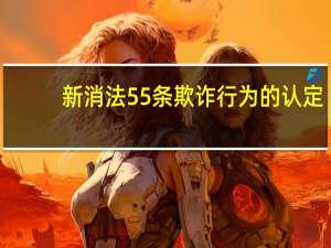 新消法55条欺诈行为的认定