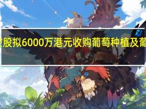 新煮意控股拟6000万港元收购葡萄种植及葡萄酒生产业务