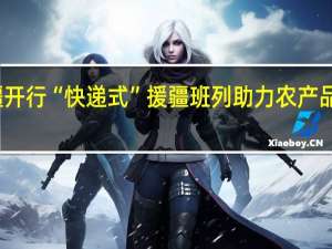 新疆开行“快递式”援疆班列 助力农产品快速出疆