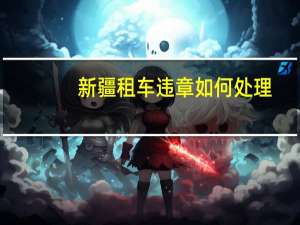 新疆租车违章如何处理