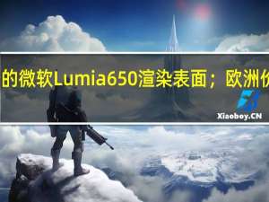 新的微软Lumia 650渲染表面；欧洲价格泄露