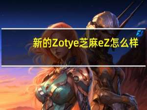 新的Zotye芝麻eZ怎么样？Zotye芝麻e30多少钱