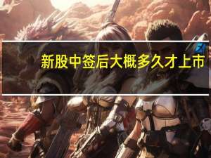 新股中签后大概多久才上市