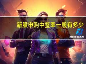 新股申购中签率一般有多少