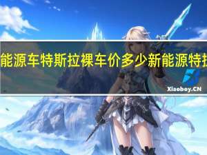 新能源车特斯拉裸车价多少 新能源特拉斯汽车