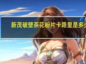 新茂 破壁茶花粉片卡路里是多少