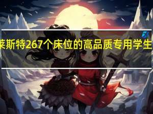 新莱斯特267个床位的高品质专用学生宿舍中心