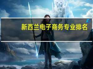 新西兰电子商务专业排名