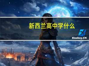 新西兰高中学什么