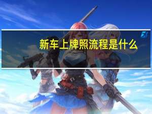 新车上牌照流程是什么