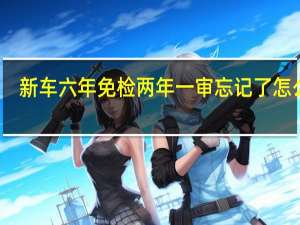 新车六年免检两年一审忘记了怎么办（新车六年免检是什么意思）