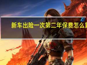 新车出险一次第二年保费怎么算
