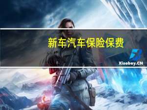 新车汽车保险保费