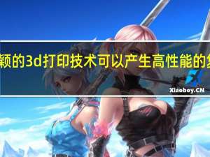 新颖的3d打印技术可以产生高性能的复合材料