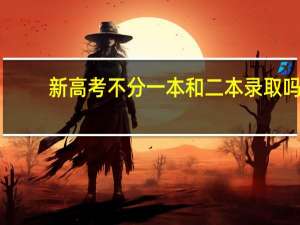 新高考不分一本和二本录取吗