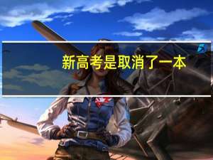 新高考是取消了一本，二本的区别吗