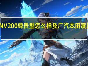 新NV200尊贵型怎么样及广汽本田凌派多少钱