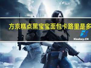 方京糕点 黑宝宝面包卡路里是多少