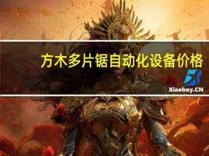 方木多片锯自动化设备价格