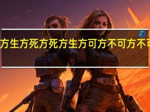 方生方死 方死方生 方可方不可 方不可方可（方生方死）
