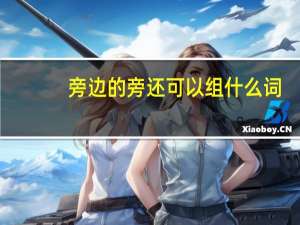 旁边的旁还可以组什么词