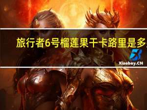 旅行者6号 榴莲果干卡路里是多少