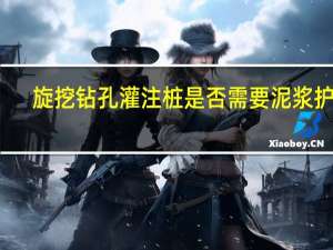 旋挖钻孔灌注桩是否需要泥浆护壁