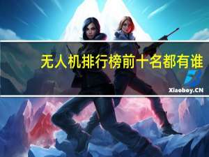 无人机排行榜前十名都有谁
