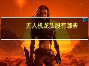 无人机龙头股有哪些（无人机龙头股有哪些）