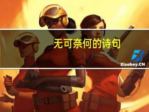 无可奈何的诗句