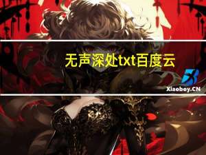 无声深处txt百度云（无声深处）
