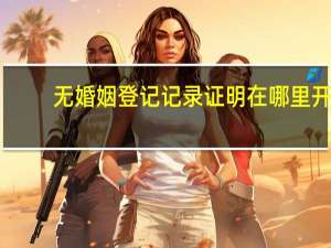 无婚姻登记记录证明在哪里开
