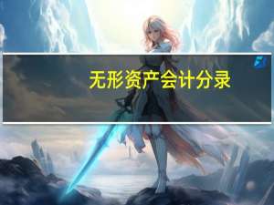 无形资产会计分录